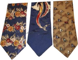 Lot of 3 Men's tie Cutter and Buck Designer Silk Men's Neck Wear Made in USA - Image 3