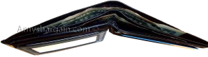Lot of 3 New Man's slim leather bi-fold wallet 2 bill slot 1 ID Black wallet new - Image 5