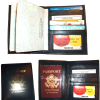 Lot of 3 New USA Leather passport case, Navy wallet credit ATM card case ID