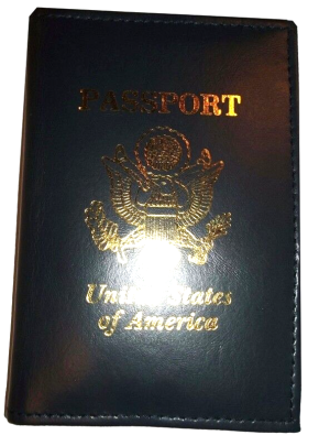 Lot of 3 New USA Leather passport case, Navy wallet credit ATM card case ID - Image 12