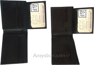 Lot of 3 New Woven Printed Leather man's bi fold wallet 6 cards ID Wallet New - Image 5