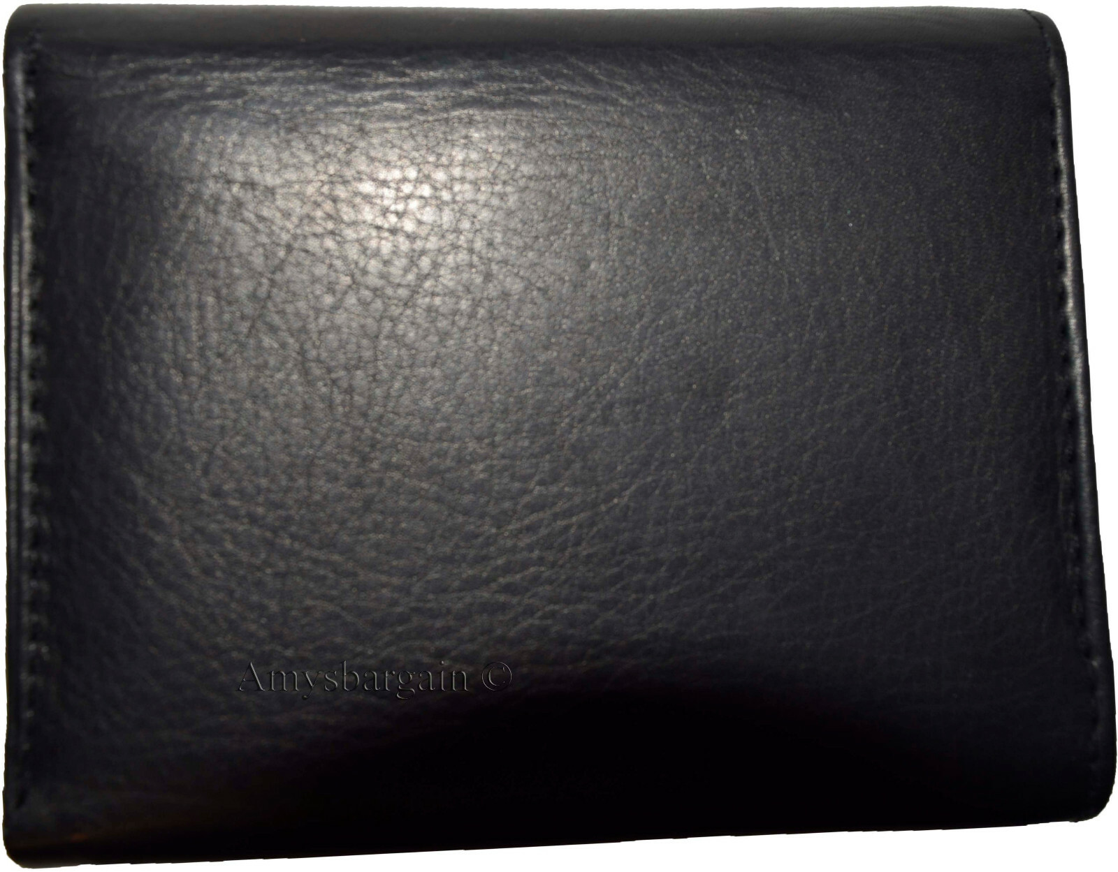 Lot of 3 New leather man's trifold wallet ID case 2 bill slots 6 credit cards bn - Image 10