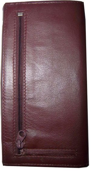 Lot of 3 Woman's Leather checkbook wallet 6 Credit card ID 7 Bill pockets BR New - Image 12