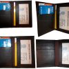 Lot of 4 Business card case slim leather credit business card case 2 ID 3 Cards