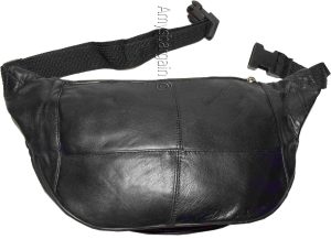 Lot of 4 Large Leather waist pouch Black waist bag leather bag Jumbo Fanny pack - Image 6