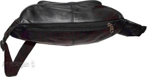 Lot of 4 Large Leather waist pouch Black waist bag leather bag Jumbo Fanny pack - Image 7