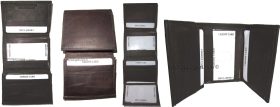 Lot of 4 Men's Genuine Leather Trifold Wallet Brown, men's billfold wallet BNWT