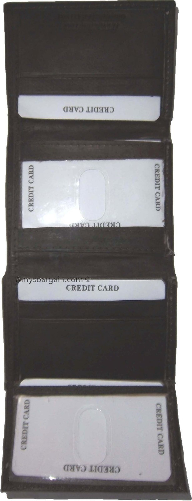 Lot of 4 Men's Genuine Leather Trifold Wallet Brown, men's billfold wallet BNWT - Image 8