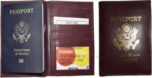 Lot of 4 New lambskin leather Passport cover. ID case credit card wallet BN - Image 3