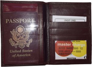Lot of 4 New lambskin leather Passport cover. ID case credit card wallet BN - Image 4