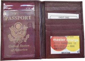 Lot of 4 New lambskin leather Passport cover. ID case credit card wallet BN - Image 9