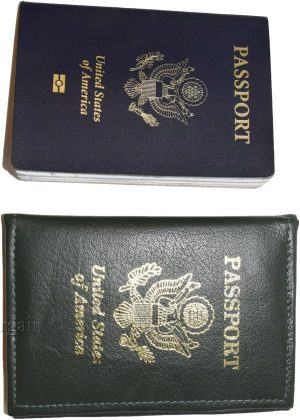 Lot of 4 New lambskin leather Passport cover. ID case credit card wallet BN - Image 10