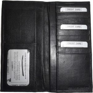 Lot of 4 Women/Men's Leather Checkbook Wallet Black Unbranded wallet card case - Image 3
