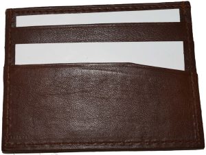 Lot of 4 new leather business card case 7 credit card ID card Tan card case - Image 10