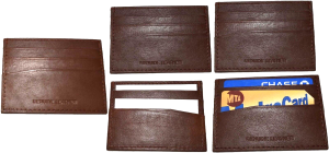 Lot of 4 new leather business card case 7 credit card ID card Tan card case - Image 3