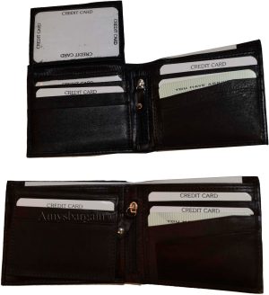 Lot of 6 Men's Bifold Leather wallet Genuine leather 3 bill slots Zip case New - Image 7