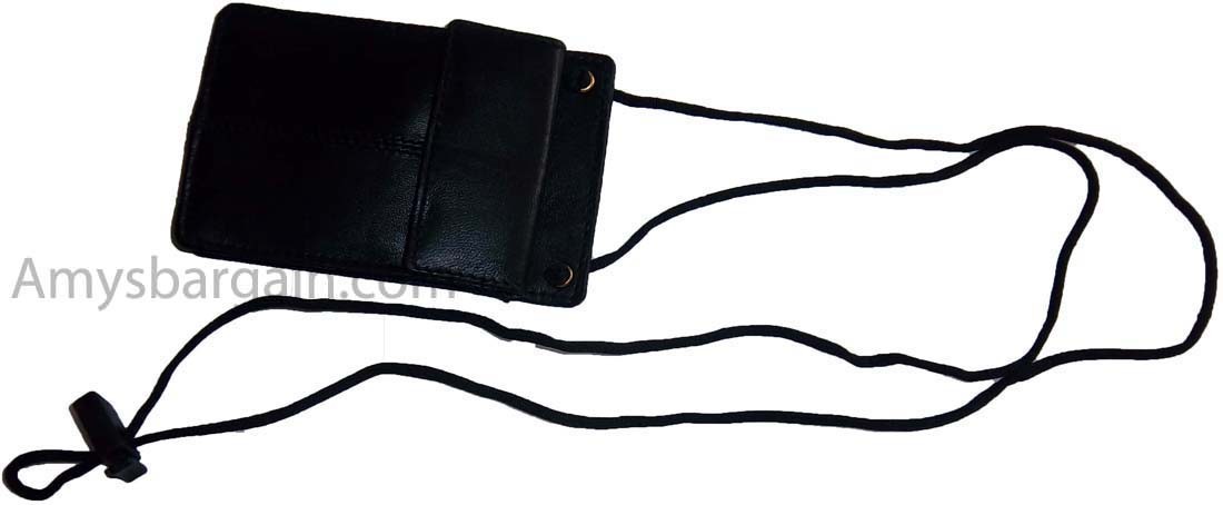 Lot of 6 New Neck string ID Case, Credit Card Case, Black Wallet pouch Money new - Image 11