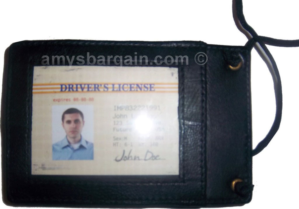 Lot of 6 New Neck string ID Case, Credit Card Case, Black Wallet pouch Money new - Image 3