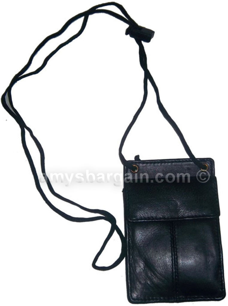 Lot of 6 New Neck string ID Case, Credit Card Case, Black Wallet pouch Money new - Image 4