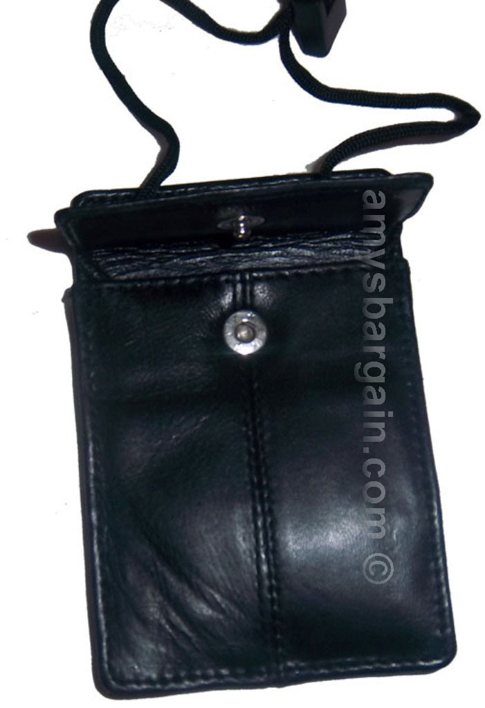 Lot of 6 New Neck string ID Case, Credit Card Case, Black Wallet pouch Money new - Image 5