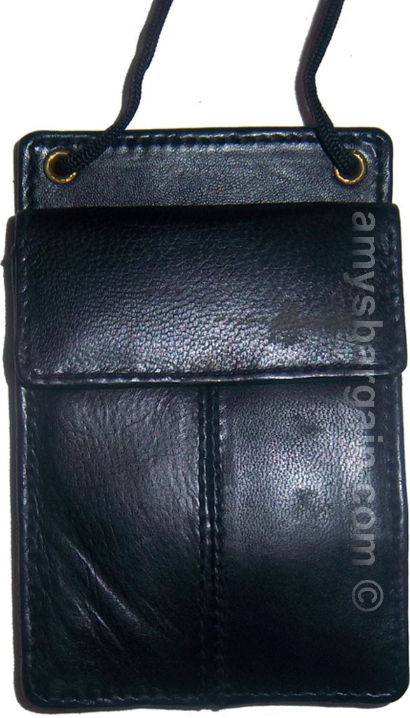 Lot of 6 New Neck string ID Case, Credit Card Case, Black Wallet pouch Money new - Image 6