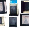 Lot of 6 Unbranded leather money clips, Money clip credit card ID card space new