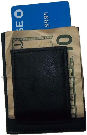 Lot of 6 Unbranded leather money clips, Money clip credit card ID card space new - Image 5