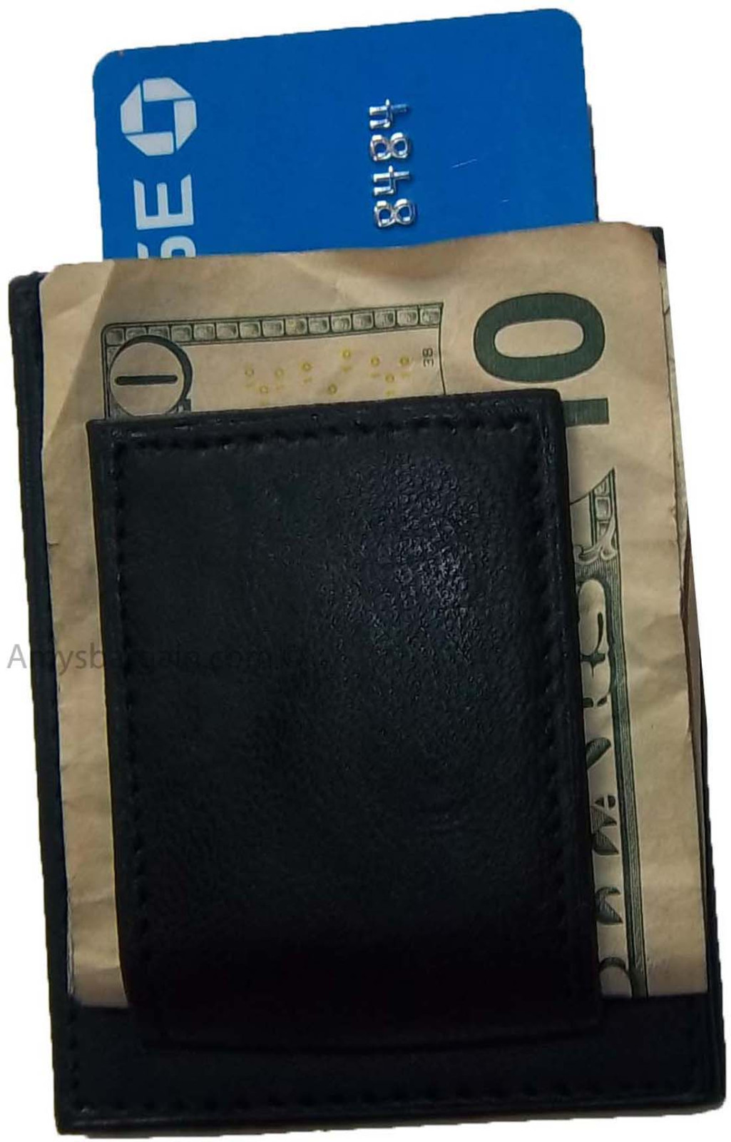 Lot of 6 Unbranded leather money clips, Money clip credit card ID card space new - Image 5