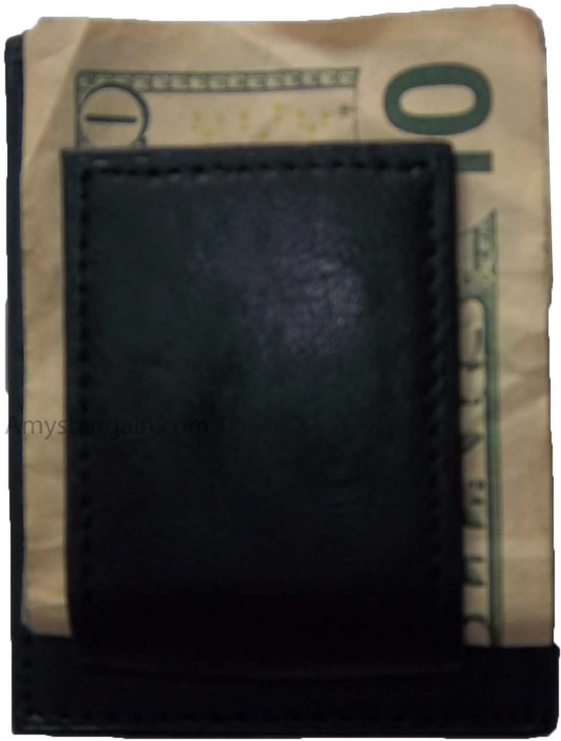 Lot of 6 Unbranded leather money clips, Money clip credit card ID card space new - Image 8