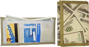 Lot of 6 men's money monogramed trifold wallet Credit card men's zip coin pocket - Image 6