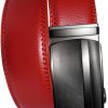 Men’s Belt 43" Real Leather Automatic lock buckle Dress Casual belt Fashion belt