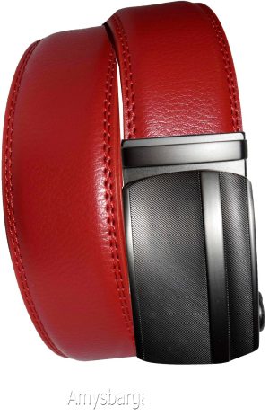 Men’s Belt 43" Real Leather Automatic lock buckle Dress Casual belt Fashion belt
