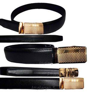 Men's Belt Auto-lock Type, dress belt easy adjust men's belt, track belt up 50" - Image 4