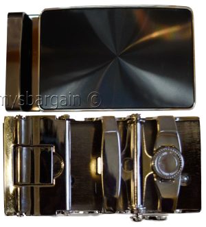 Men's Belt Buckle Auto sliding Self locking ratcheting track line buckle #68S
