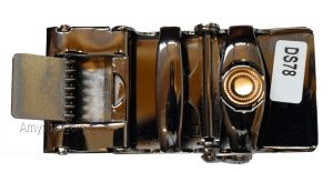Men's Belt Buckle Auto sliding Self locking ratcheting track line buckle #68S - Image 8
