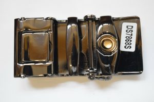 Men's Belt Buckle Auto sliding Self locking ratcheting track line buckle #68S - Image 9