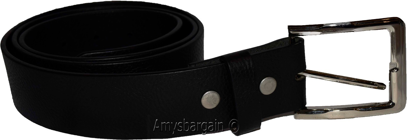 Men's Belt, (L) Solid Leather Belt. Men's Black Casual Leather belt, New belt - Image 11