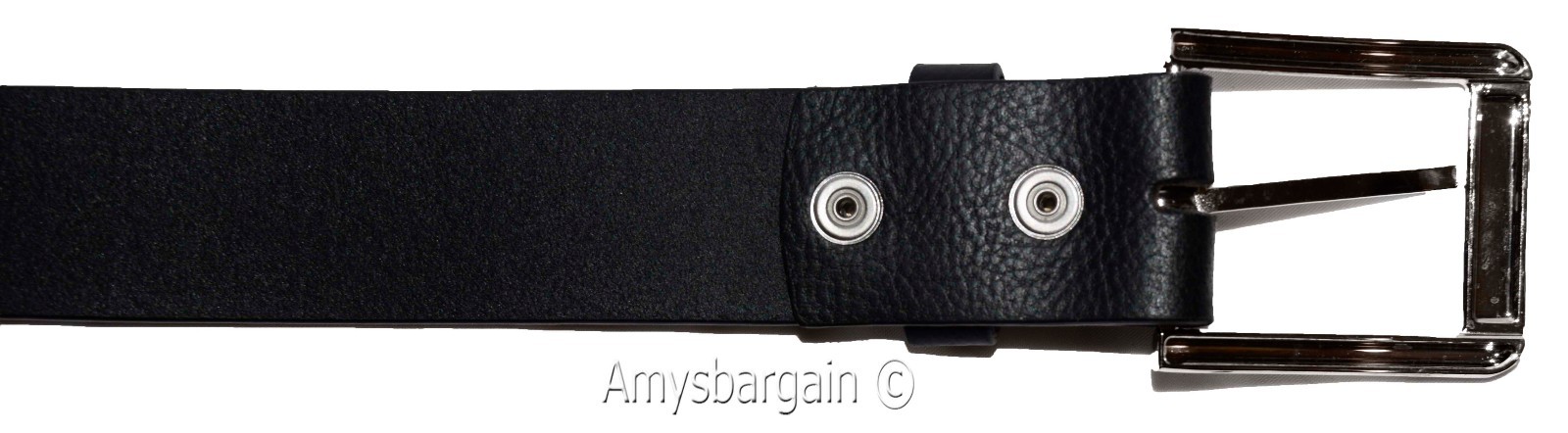 Men's Belt, (L) Solid Leather Belt. Men's Black Casual Leather belt, New belt - Image 9