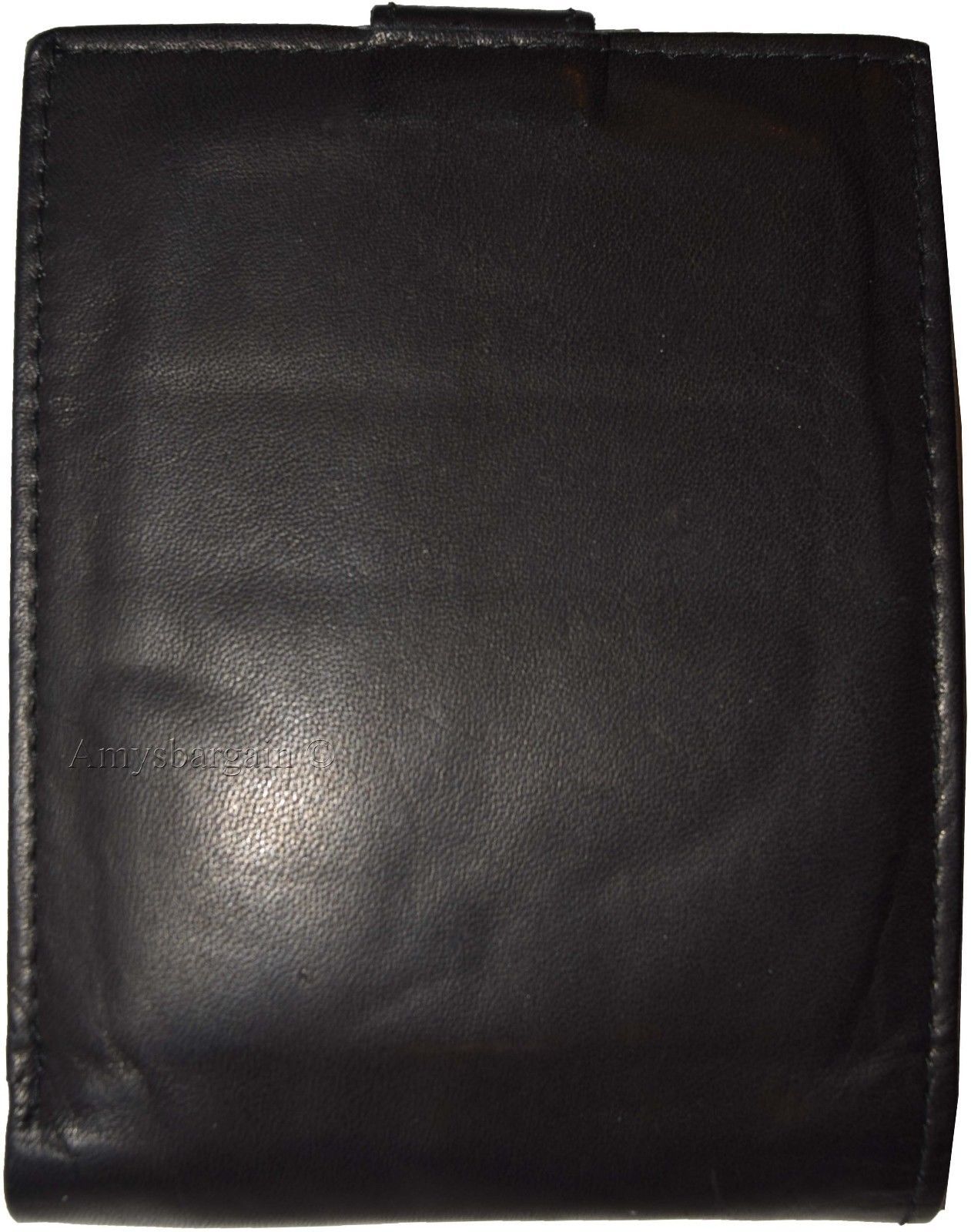 Men's Bi-fold Leather Wallet 9 Card spaces ID window Black Billfold Wallet bnwt - Image 4