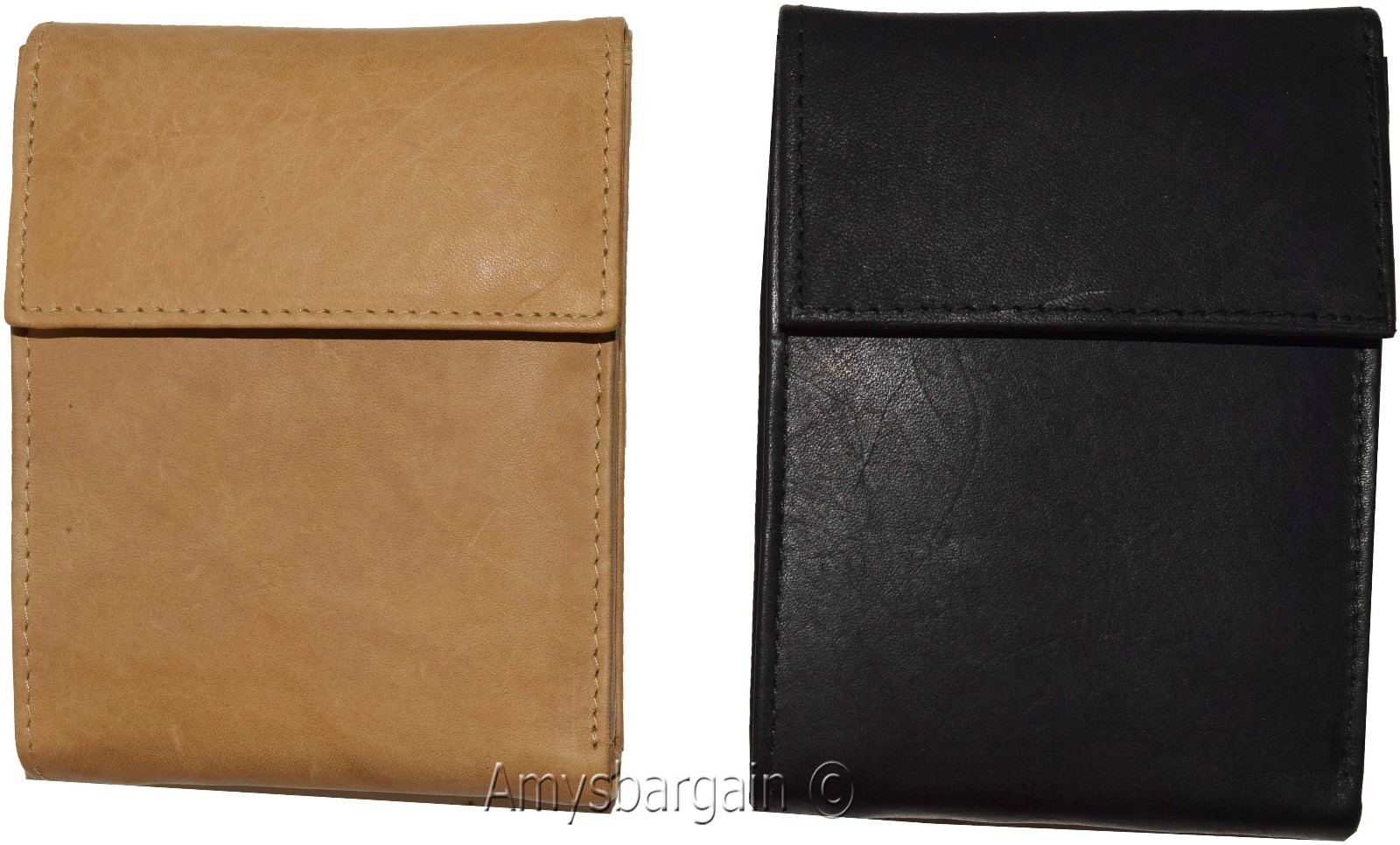 Men's Bifold Leather Wallet, Genuine Leather Secure Billfold 2 IDs Men's Wallet - Image 3