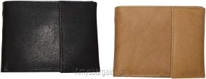 Men's Bifold Leather Wallet, Genuine Leather Secure Billfold 2 IDs Men's Wallet - Image 5