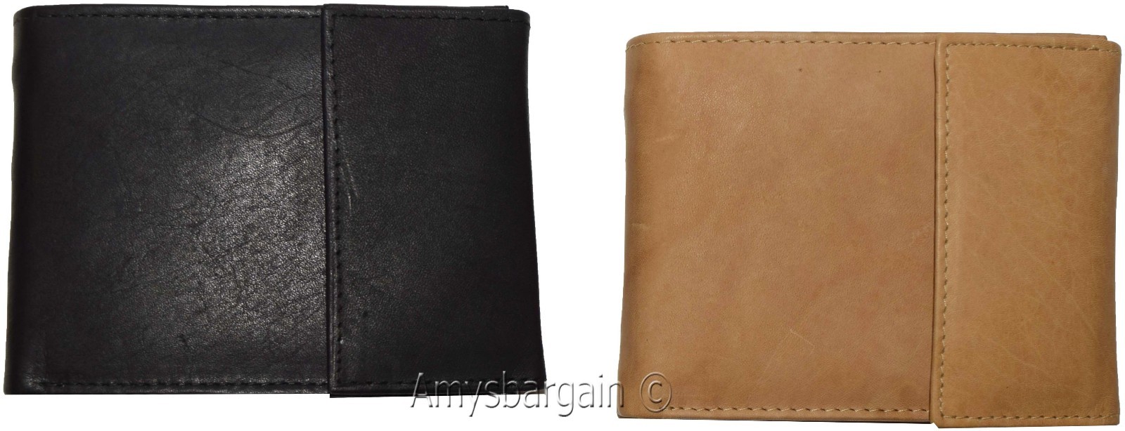 Men's Bifold Leather Wallet, Genuine Leather Secure Billfold 2 IDs Men's Wallet - Image 5
