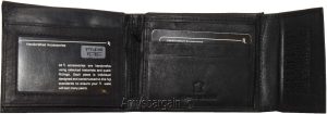 Men's Bifold Leather Wallet, Genuine Leather Secure Billfold 2 IDs Men's Wallet - Image 9