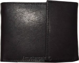Men's Bifold Leather Wallet, Genuine Leather Secure Billfold 2 IDs Men's Wallet - Image 10