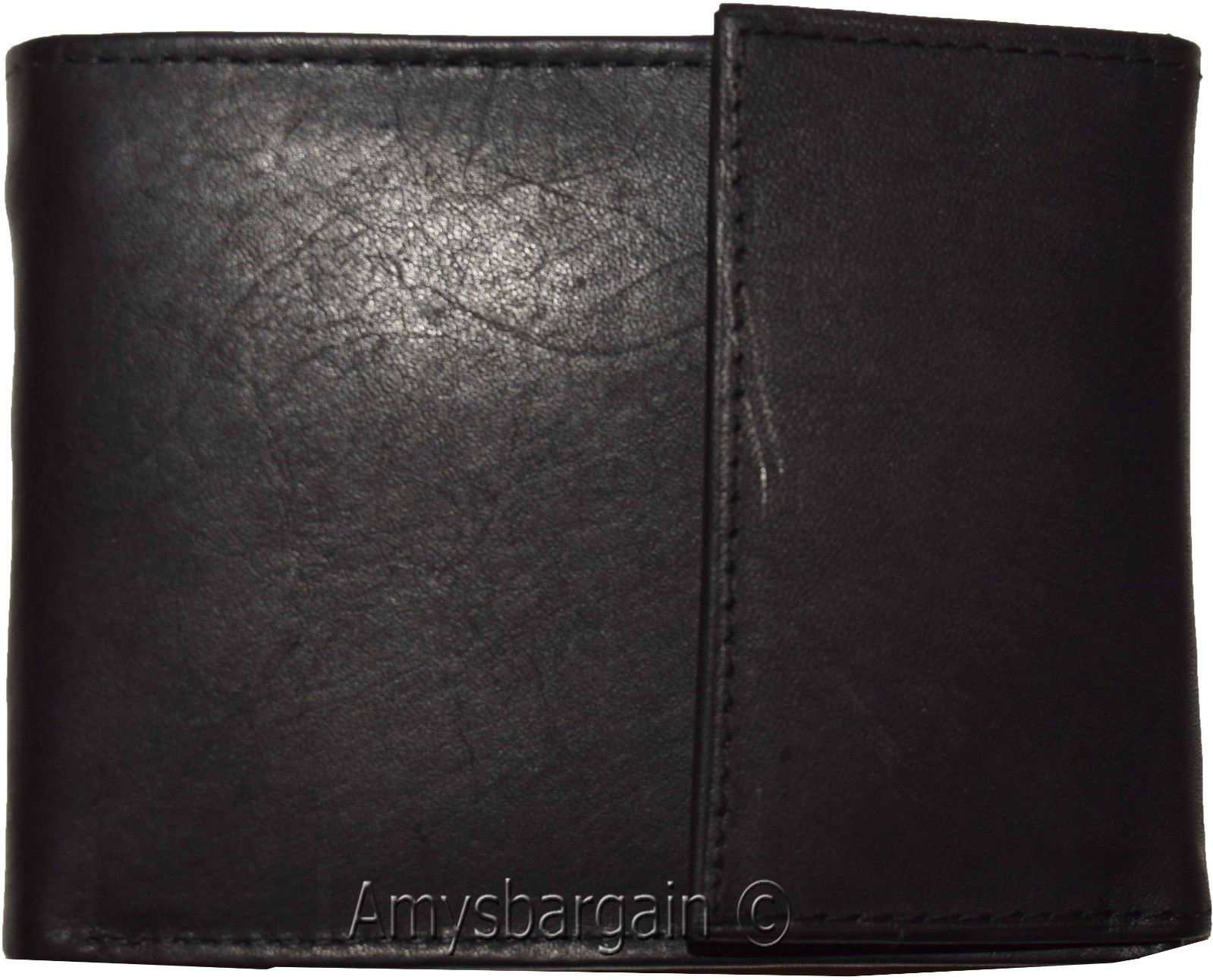 Men's Bifold Leather Wallet, Genuine Leather Secure Billfold 2 IDs Men's Wallet - Image 10