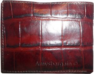 Men's Crocodile skin printed leather man's bi-fold wallet 9 card+ID BR New Style - Image 6