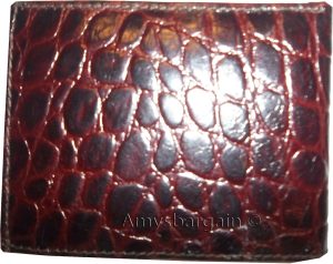 Men's Crocodile skin printed leather man's bi-fold wallet 9 card+ID BR New Style - Image 8