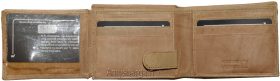 Men's Leather Wallet, leather men's Bifold wallet, flip side piece 9 card ID. BN
