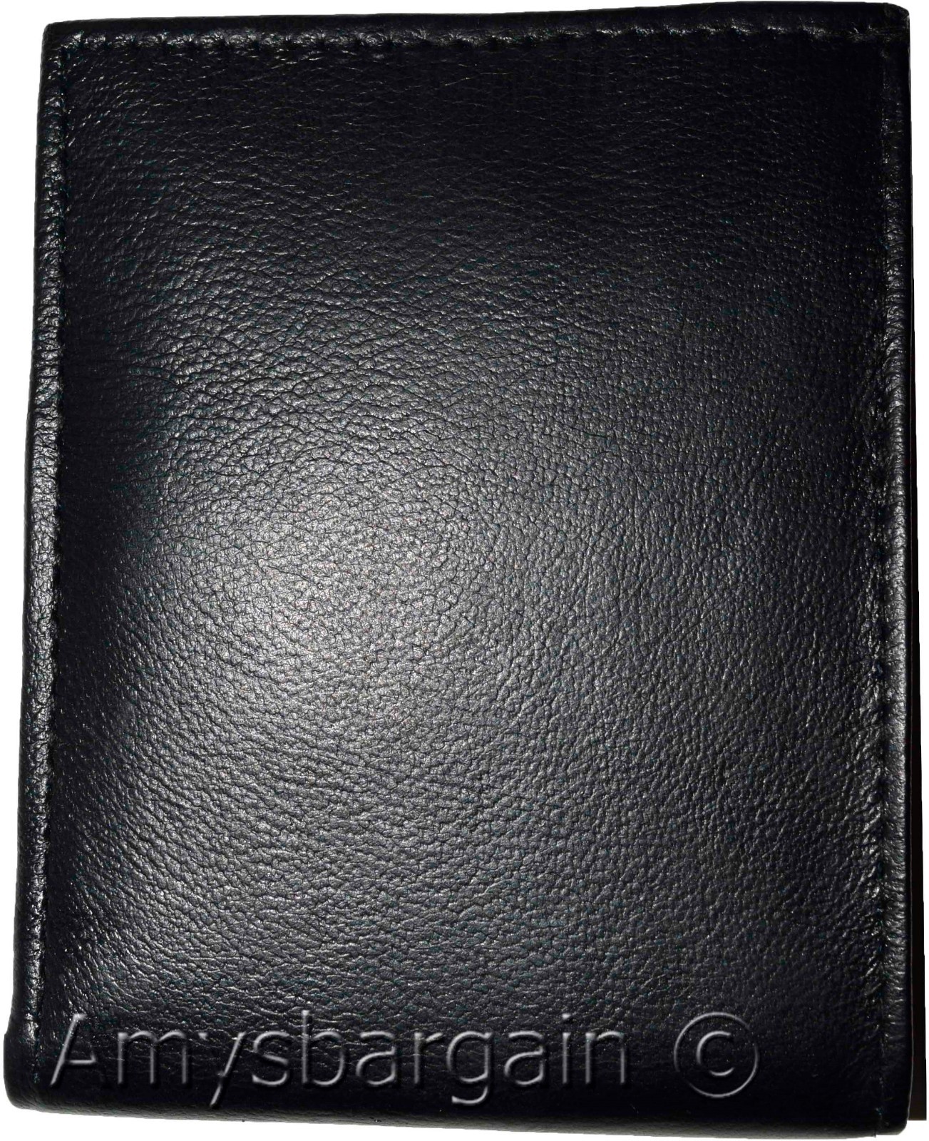 Men's Wallet. Bifold Genuine Leather Wallet,12 card, 1 ID, Black Billfold Wallet - Image 6