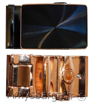 Men’s belt Buckle. Automatic sliding buckle Black /Gold Jaguar Belt buckle only - Image 8